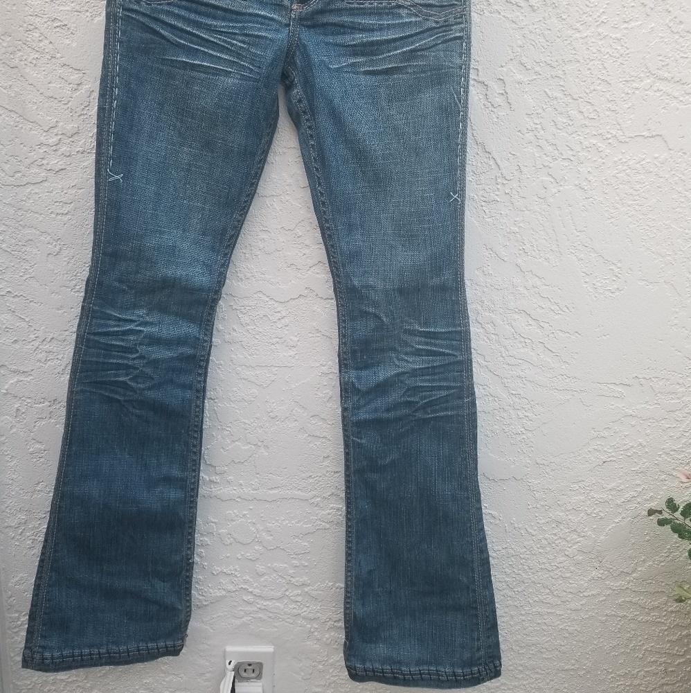 Antik Denim blue jeans slightly flared. - Picture 2 of 8